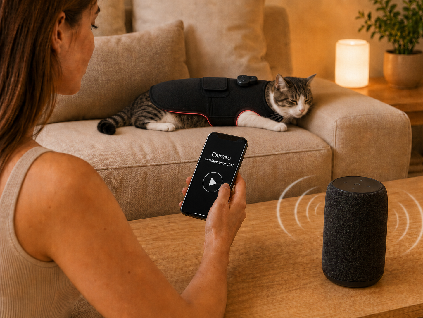 Lancer l'ambiance sonore CALMEO